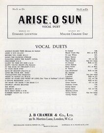 Arise, O Sun - Vocal Duet in The Key of E flat major