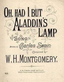 Oh! Had I But Aladdins Lamp