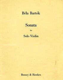 Bartok - Sonata for Solo Violin