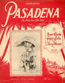 Pasadena -  An American Love Song - Featuring Dorothy Ward