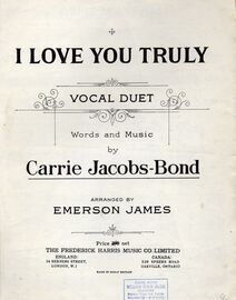 I Love You Truly - Vocal Duet