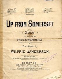 Up from Somerset - Song - In the key of C major for Medium Voice