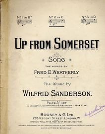 Up from Somerset - Song in the key of C major for medium voice
