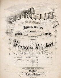 Bagatelles for violin and piano - No. 2 - Cantabile