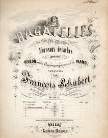 Bagatelles for violin and piano - No. 3 - Allegretto grazioso