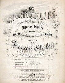 Bagatelles for violin and piano - No. 5 - Andantino