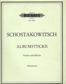 Albumstucke - For violin and piano with seperate violin part