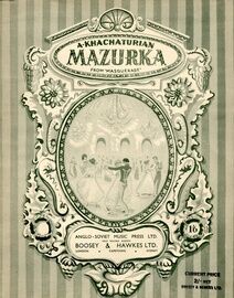 Mazurka from the play "Masquerade" - Piano Solo