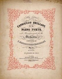 Capriccio Brillant for the piano, Op. 22