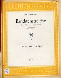 Banditenstreiche - Jolyl Robbers - ouverture - For Piano - Edition Schott 07418