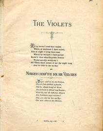 Violets (Morgens send'ich dir die Veilchen) - Sung by Mlle. de St. Andre