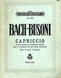 Capriccio in B flat major - Edition Breitkopf No. 4764 - Piano Solo