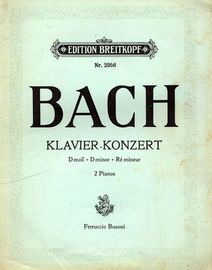 Klavier-Konzert in D Minor - For Two Pianos - Edition breitkopf No. 2956