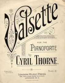 Valsette for the pianoforte