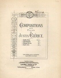 Gavotte d'Antan, No. 1 from "Compositions for the Piano by Justin Clerice"