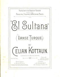 El Sultana (Danse Turque) for Piano