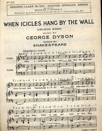 When Icicles Hang by the Wall - Unison Song