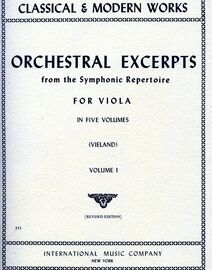 Classical & Modern Works - Orchestral Excerpts from the Symphonic Repertoire - For Viola - Volume I