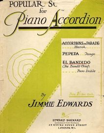 El Bandido (The Bandit Chief). Popular Solos for Piano Accordion