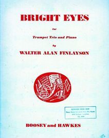 Bright Eyes - For Trumpet Trio and Piano - With Seperate Parts For Each Instrument