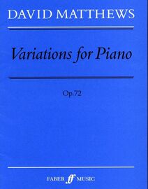 Variations for Piano - Op. 72