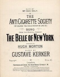 The Anti Cigarette Society - Song performed by Dan Daly in The Belle of New York