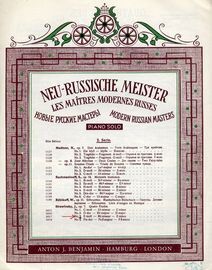 Quatre Etudes - Etude No. 3 in E minor - Modern Russian Masters Series No. 3017