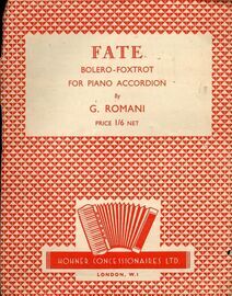 Fate, bolero-foxtrot for piano accordion