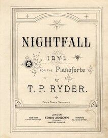 Nightfall for the pianoforte