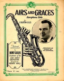 Airs and Graces - Saxophone Solo - As featured by Bert Gillis Saxophonist of the BBC Dance Orchestra