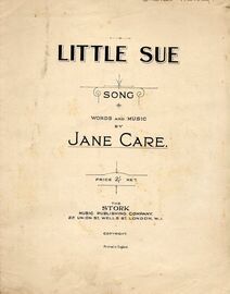 Little Sue - Song For Piano and Voice