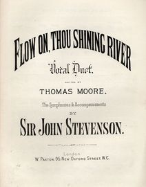 Flow on Thou shining river -  Vocal Duet
