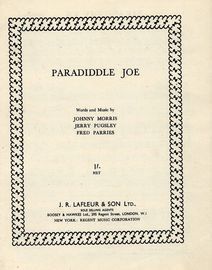 Paradiddle Joe - For Piano and Voice with Guitar chord symbols
