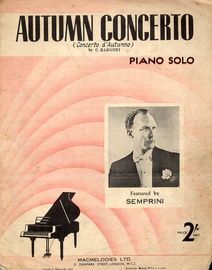 Autumn Concerto (Concerto d'autumn) - Piano Solo featuring Semprini