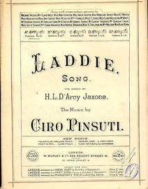 Laddie - Song - In the key of A flat major for low voice