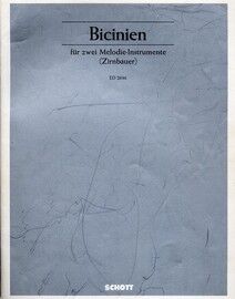 Bicinien - 12 Pieces For 2 Melody Instruments (Duet) - Edition Schott 2836