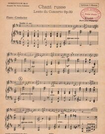 Chant Russe - Lento du Concerto Op.29