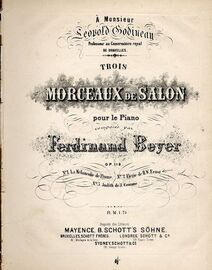 Elegie de II W. Ernst - Morceaux de Salon Series No. 2 - Pour le Piano - Op. 119
