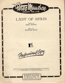 Lady of Spain - Spanish 3/4 Quickstep - Professional Copy