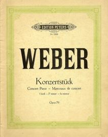 Konzertstuck - F minor - Op. 79 - Edition Peters No. 2899 - Reduction for 2 Pianos