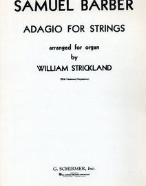 Adagio for Strings, arranged for organ