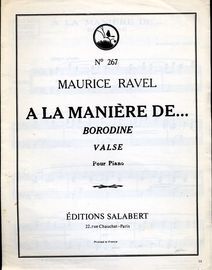 A la Maniere de...Borodine - Valse Pour Piano - No. 267