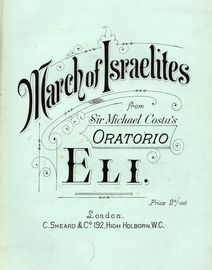 March of the Israelites - From the oratorio Eli - For Piano