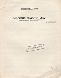 Maggie, Maggie May - From The Musical Maggie May - For Piano and Voice with chord symbols
