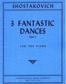 3 Fantastic Dances - For the Piano - Op. 1