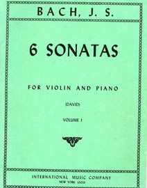 6 Sonatas - For Violin and Piano - Volume I