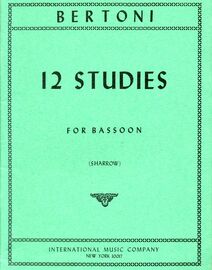 Bertoni - 12 Studies for Bassoon