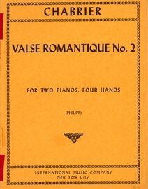 Chabrier - Valse Romantique No. 2 - For Two Pianos, Four Hands