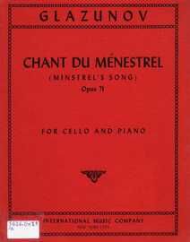 Chant du Menestrel (Minstrel's Song) - For Cello & Piano - Op. 71