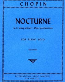 Nocturne in C sharp minor - For Piano Solo